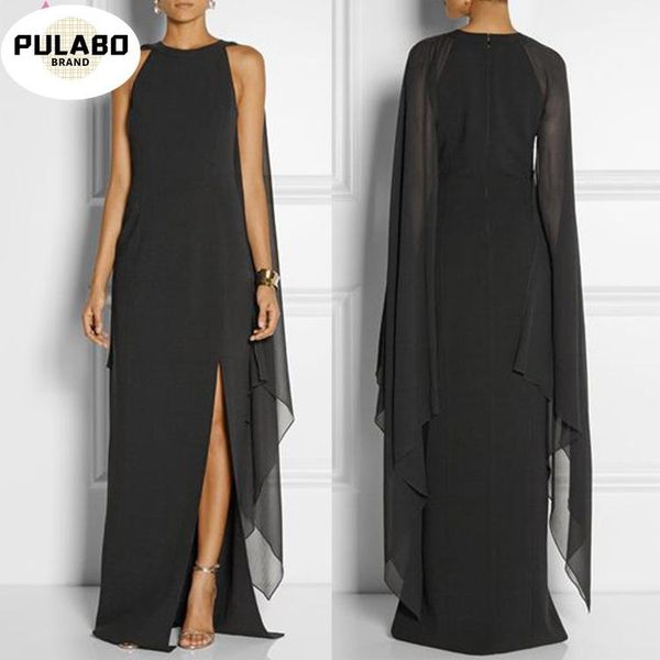 casual dresses summer women's chiffon long dress atmosphere queen fan o neck ankle length split street wear, Black;gray
casual dresses summer women's chiffon long dress atmosphere queen fan o neck ankle length split street wear, Black;gray