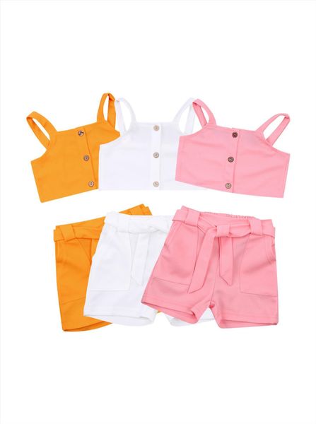 summer solid kids girls suit set square collar sleeveless strap shorts casual clothes, White
summer solid kids girls suit set square collar sleeveless strap shorts casual clothes, White
