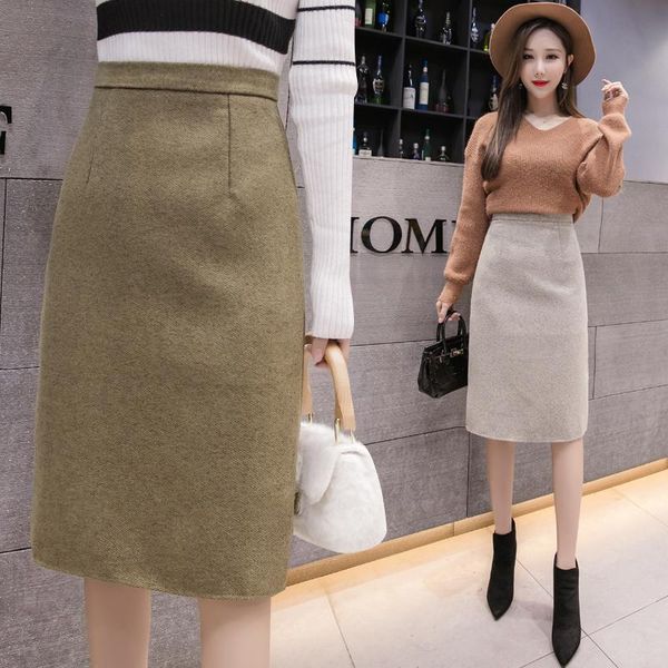 skirts women solid straight skirt knee-length empire office lady sweet cotton 2021 winter autumn half korean version female, Black
skirts women solid straight skirt knee-length empire office lady sweet cotton 2021 winter autumn half korean version female, Black