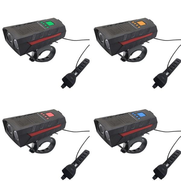 bike lights integrated speaker, solar usb charging, 5-mode bicycle headlamp safety warning, waterproof, easy installation and disassembly
bike lights integrated speaker, solar usb charging, 5-mode bicycle headlamp safety warning, waterproof, easy installation and disassembly