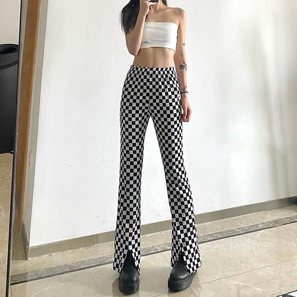 women's pants & capris fafa family women personalized black-and-white classic checkerboard pattern high waist split micro pull are thin, Black;white
women's pants & capris fafa family women personalized black-and-white classic checkerboard pattern high waist split micro pull are thin, Black;white