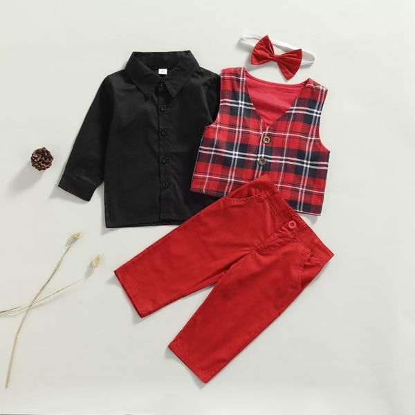 clothing sets 4pcs little boys outfit autumn toddlers red plaid vest + solid color long sleeve lapel shirt bow tie pants 2021 set, White
clothing sets 4pcs little boys outfit autumn toddlers red plaid vest + solid color long sleeve lapel shirt bow tie pants 2021 set, White