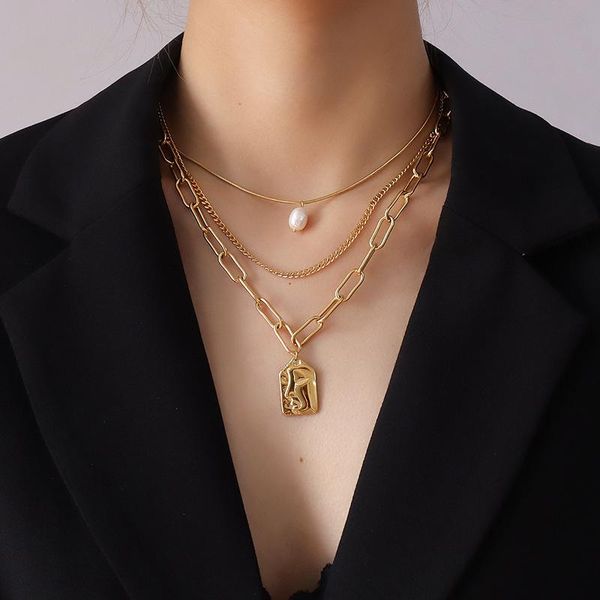 pendant necklaces multilayer crystal pearl pendants for women vintage charm gold color choker necklace 2021 bohemian jewelry wholesale, Silver
pendant necklaces multilayer crystal pearl pendants for women vintage charm gold color choker necklace 2021 bohemian jewelry wholesale, Silver