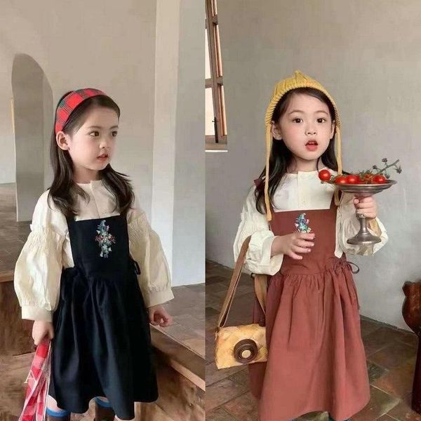 clothing sets girls' embroidery set 2021 autumn retro fashion skirt and bottomed shirt kids clothes girls, White
clothing sets girls' embroidery set 2021 autumn retro fashion skirt and bottomed shirt kids clothes girls, White