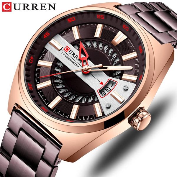 wristwatches curren mens watches luminous waterproof stainless steel watch quartz men date calendar business wristwatch, Slivery;brown
wristwatches curren mens watches luminous waterproof stainless steel watch quartz men date calendar business wristwatch, Slivery;brown
