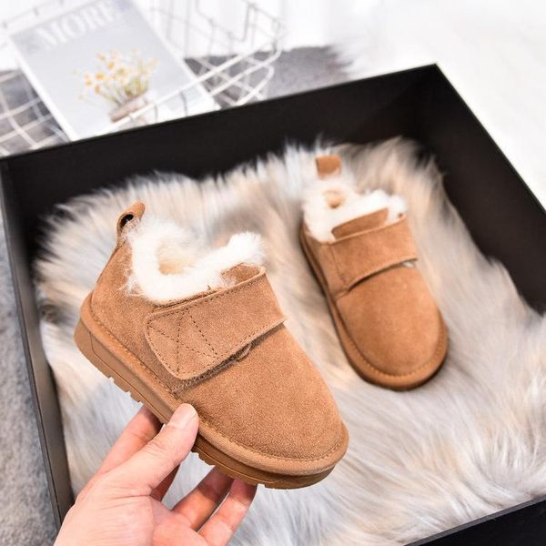 winter warm cotton shoes fashion boys and girls plus velvet snow boots children' leather plush christmas gifts, Black;grey
winter warm cotton shoes fashion boys and girls plus velvet snow boots children' leather plush christmas gifts, Black;grey