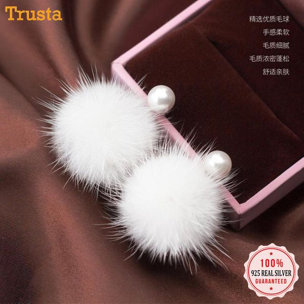 stud trustdavis 100% 925 solid real sterling silver synthesis pearl maomao ball earrings for girls kid lady women jewelry da193, Golden;silver
stud trustdavis 100% 925 solid real sterling silver synthesis pearl maomao ball earrings for girls kid lady women jewelry da193, Golden;silver