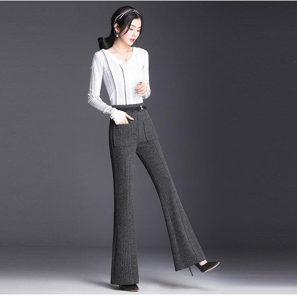 autumn and spring casual bell-bottom pants women female loose high waist knitted solid color wide leg regular trousers s57 women's & ca, Black;white
autumn and spring casual bell-bottom pants women female loose high waist knitted solid color wide leg regular trousers s57 women's & ca, Black;white