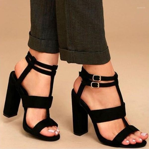 dress shoes women high heels design strap buckle summer sandals lady party square ankle sandal1, Black
dress shoes women high heels design strap buckle summer sandals lady party square ankle sandal1, Black
