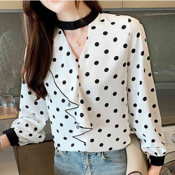 blusas mujer de moda long sleeve v-neck blouse women ruffles dot chiffon blouse women shirt womens and blouses c881 210426, White
blusas mujer de moda long sleeve v-neck blouse women ruffles dot chiffon blouse women shirt womens and blouses c881 210426, White