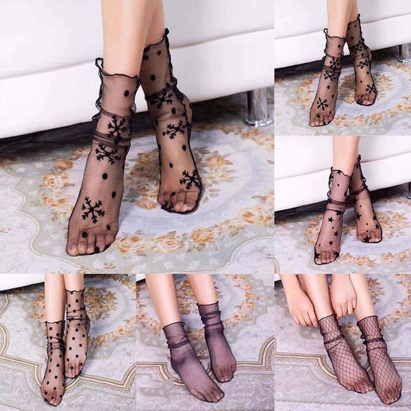 women lace socks ruffle black ankle socken elastic ultrathin sheer short mesh sock, Black;white
women lace socks ruffle black ankle socken elastic ultrathin sheer short mesh sock, Black;white