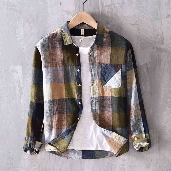 men's t-shirts designer brand plaid shirt spring cotton for long-sleeved mixed color men shirts linen breathable clothes gzww, White;black
men's t-shirts designer brand plaid shirt spring cotton for long-sleeved mixed color men shirts linen breathable clothes gzww, White;black