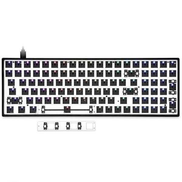 gk96 gk96x swappable custom mechanical keyboard kit support rgb switch leds type c software programmable balck white case keyboards
gk96 gk96x swappable custom mechanical keyboard kit support rgb switch leds type c software programmable balck white case keyboards