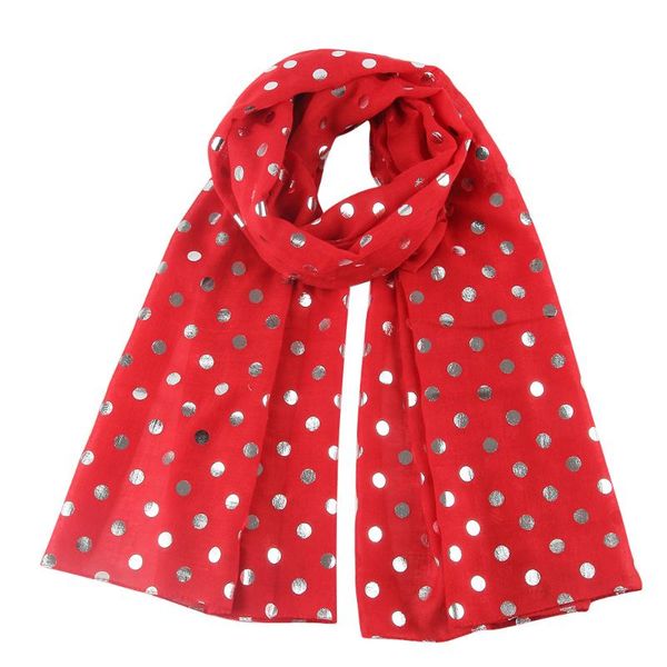 scarves women's silver foil dots printed shawl wrap hijab scarf female ladies clothing accessories, Blue;gray
scarves women's silver foil dots printed shawl wrap hijab scarf female ladies clothing accessories, Blue;gray