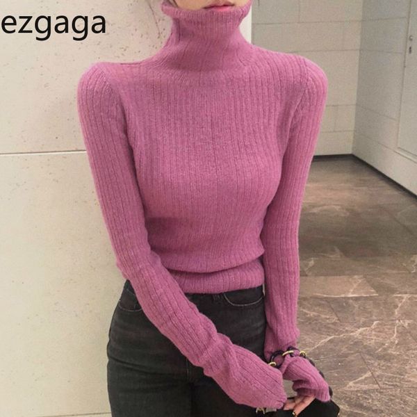 ezgaga turtleneck sweater pullover women chic autumn all-match solid slim inside base knitwear thin office ladies fashion 210430, White;black
ezgaga turtleneck sweater pullover women chic autumn all-match solid slim inside base knitwear thin office ladies fashion 210430, White;black