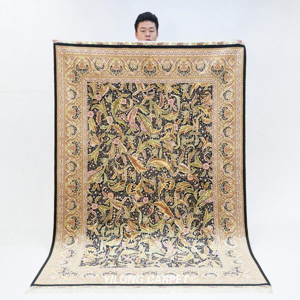 carpets 5'x7' handknotted silk area rugs home office leaf pattern indoor carpet (ywx230a)
carpets 5'x7' handknotted silk area rugs home office leaf pattern indoor carpet (ywx230a)