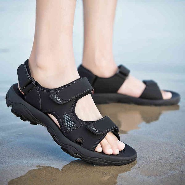 men sandals summer leather sandals casual shoe masculina sandalias hombre thick bottomed zapatos de hombre mens fashion, Black
men sandals summer leather sandals casual shoe masculina sandalias hombre thick bottomed zapatos de hombre mens fashion, Black