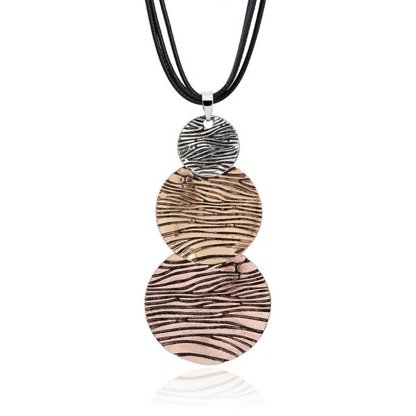 pendant necklaces personality exaggerate three round necklace for women punk style rope adjustable long wedding party trendy 2021, Silver
pendant necklaces personality exaggerate three round necklace for women punk style rope adjustable long wedding party trendy 2021, Silver