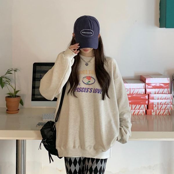 women's hoodies & sweatshirts 2021 sweatshirt spring and autumn thin loose korean long sleeve letter print hoodie, Black
women's hoodies & sweatshirts 2021 sweatshirt spring and autumn thin loose korean long sleeve letter print hoodie, Black