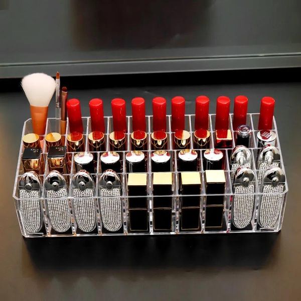 grid cover lipstick storage box transparent makeup organizer deskacrylic display stand high capacity container boxes & bins
grid cover lipstick storage box transparent makeup organizer deskacrylic display stand high capacity container boxes & bins