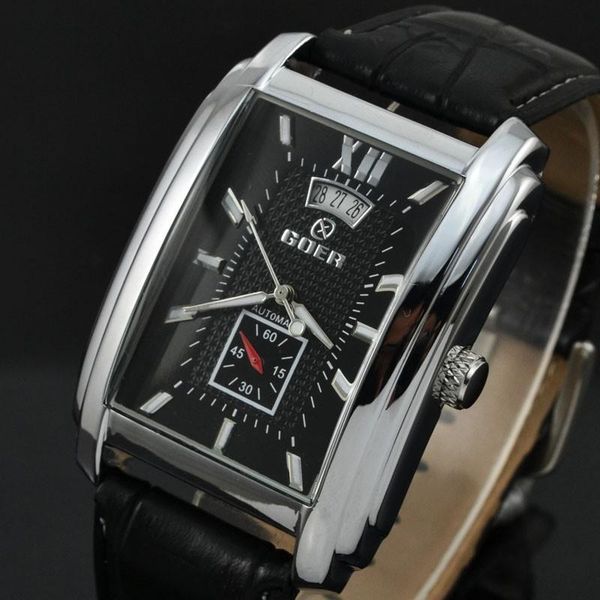 wristwatches 2021 watch man rectangular steel belt calendar automatic mechanical movement men's casual date clock male, Slivery;brown
wristwatches 2021 watch man rectangular steel belt calendar automatic mechanical movement men's casual date clock male, Slivery;brown