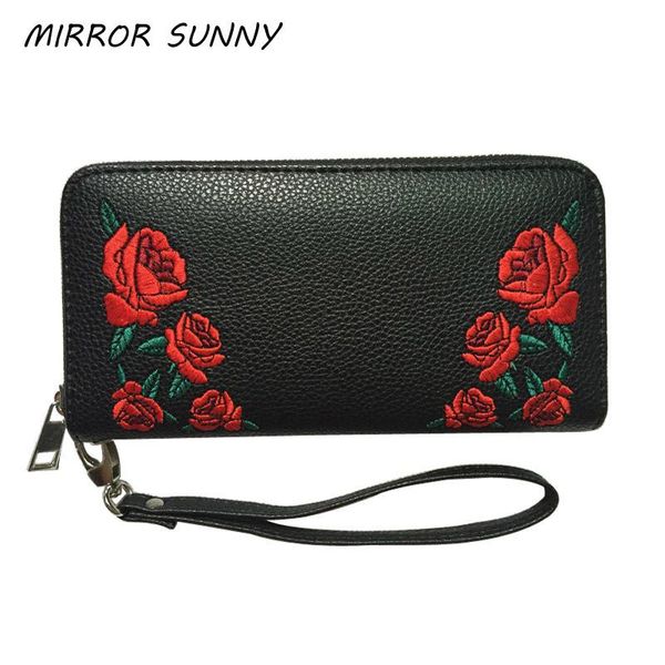 wallets mirror sunny fashion pu leather women wallet female long design zipper purse casual lady wristlet handbag carteira, Red;black
wallets mirror sunny fashion pu leather women wallet female long design zipper purse casual lady wristlet handbag carteira, Red;black