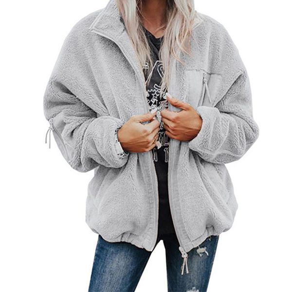 women's jackets coats 2021 autumn winter plush long-sleeved stand-up collar thickened loose warm cardigan coat fall jacket for women, Black;brown
women's jackets coats 2021 autumn winter plush long-sleeved stand-up collar thickened loose warm cardigan coat fall jacket for women, Black;brown