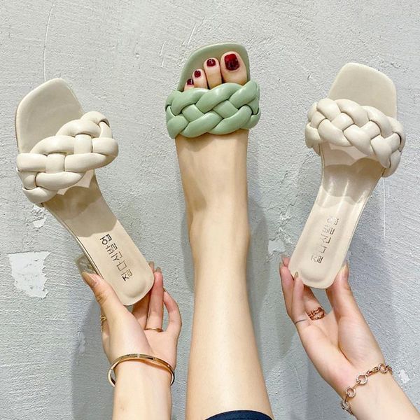 fresh knitted band slingback women sandals thick transparent high heels shoes slip on open toe weave femmes sandalias 2021, Black
fresh knitted band slingback women sandals thick transparent high heels shoes slip on open toe weave femmes sandalias 2021, Black