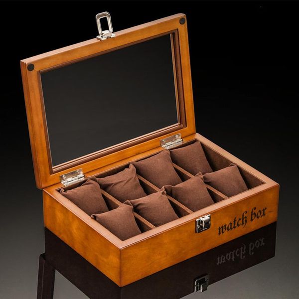 watch boxes & cases european vintage wooden skylight box eight display jewelry bracelet storage, Black;blue
watch boxes & cases european vintage wooden skylight box eight display jewelry bracelet storage, Black;blue