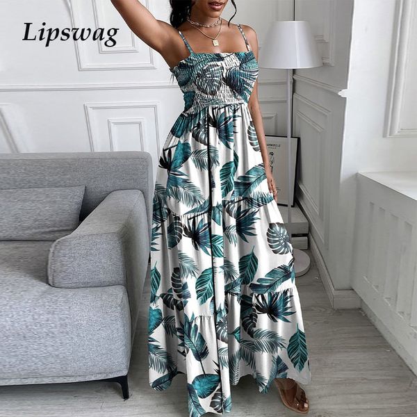 2021 elegant lady sling pleated party dress women leaf printed maxi dress summer sleeveless boho beach long dress vestidoshigh quality, Black;gray
2021 elegant lady sling pleated party dress women leaf printed maxi dress summer sleeveless boho beach long dress vestidoshigh quality, Black;gray