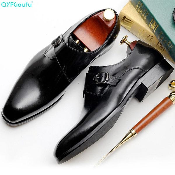dress shoes qyfcioufu mens formal genuine leather oxford dressing wedding men's brogues office slip on buckle zapatos de hombre, Black
dress shoes qyfcioufu mens formal genuine leather oxford dressing wedding men's brogues office slip on buckle zapatos de hombre, Black