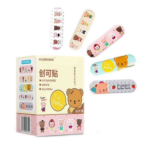 80 pcs patterned bandages for children adhesive plaster bandages for first aid wounds hemostasis tape for children
80 pcs patterned bandages for children adhesive plaster bandages for first aid wounds hemostasis tape for children