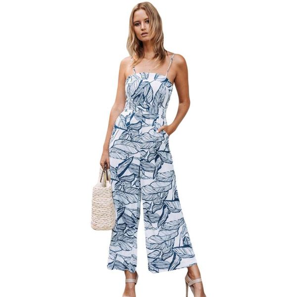 women's jumpsuits & rompers wide leg jumpsuit summer beach spaghetti strap sleeveless navy leaf vein print white vacation romper boho, Black;white
women's jumpsuits & rompers wide leg jumpsuit summer beach spaghetti strap sleeveless navy leaf vein print white vacation romper boho, Black;white