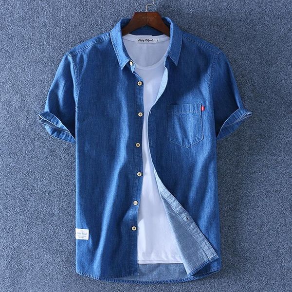men's casual shirts korean clothes denim 100% cotton shirt summer plus size for men fashion chemise homme kj5775, White;black
men's casual shirts korean clothes denim 100% cotton shirt summer plus size for men fashion chemise homme kj5775, White;black