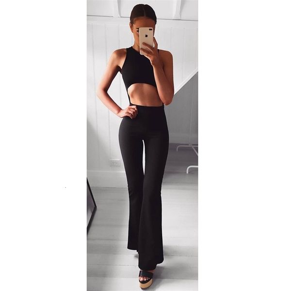 women's jumpsuits & rompers summer collar sleeveless black belly trim gym corset vest flared pants ryod, Black;white
women's jumpsuits & rompers summer collar sleeveless black belly trim gym corset vest flared pants ryod, Black;white