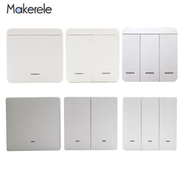 1/2/3 gang wireless smart light switch lamp 433mhz wall panel push rf remote control no battery home
1/2/3 gang wireless smart light switch lamp 433mhz wall panel push rf remote control no battery home