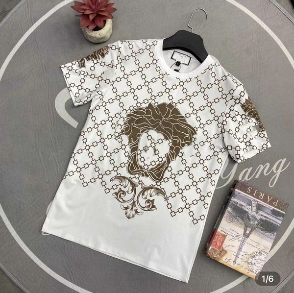 2022ss early spring new high-grade cotton printed t-shirt round neck stitching pullover short sleeves size: m~xxxl color: black and white r3, White;black
2022ss early spring new high-grade cotton printed t-shirt round neck stitching pullover short sleeves size: m~xxxl color: black and white r3, White;black