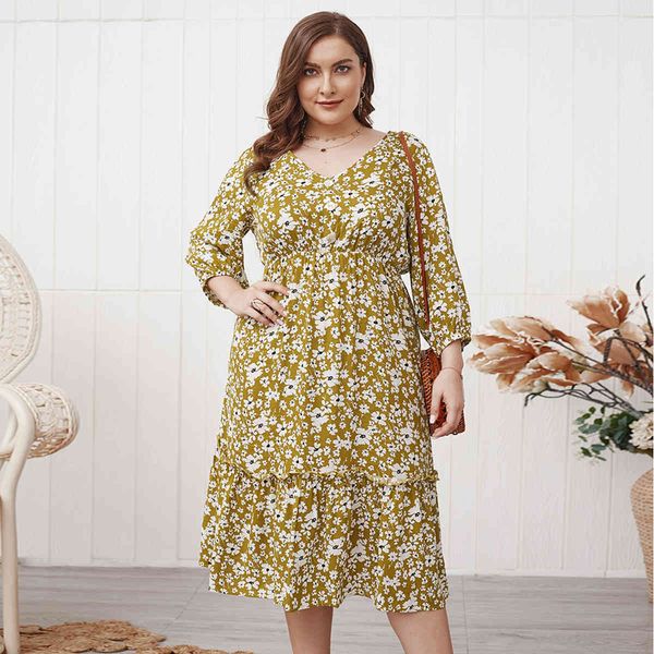 jastie spring autumn women dress floral print loose plus size midi dresses v-neck long sleeve boho beach dress female vestidos 210419, White
jastie spring autumn women dress floral print loose plus size midi dresses v-neck long sleeve boho beach dress female vestidos 210419, White