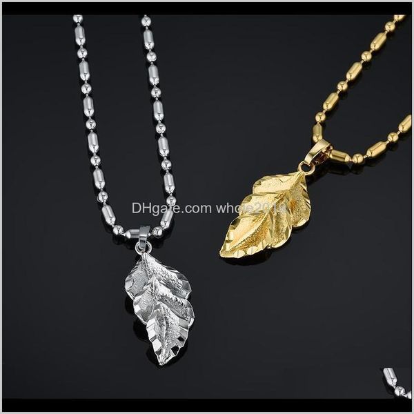 & pendants drop delivery 2021 small leaf necklaces for women/girls gold sier color femme pendant bead chain simple jewelry gift yrzdm, Silver
& pendants drop delivery 2021 small leaf necklaces for women/girls gold sier color femme pendant bead chain simple jewelry gift yrzdm, Silver