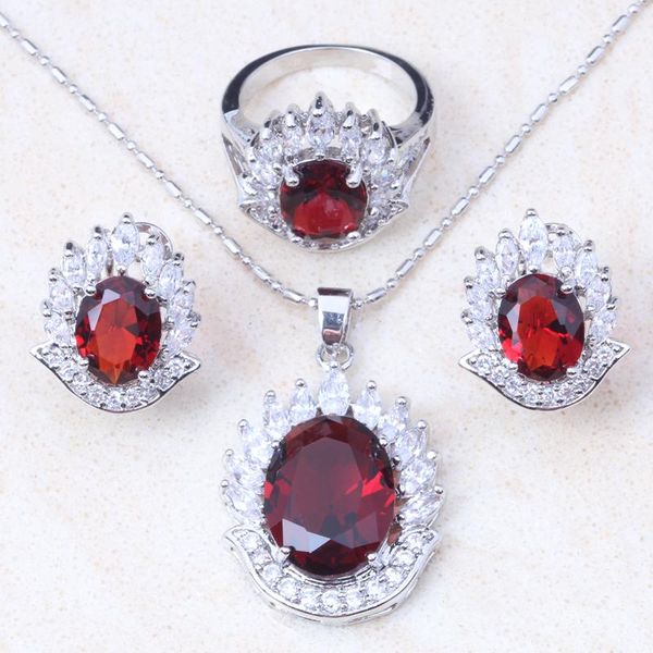 earrings & necklace love monologue creativity burning fireball red imitation garnet cubic zirconia silver color jewelry sets for women kt075
earrings & necklace love monologue creativity burning fireball red imitation garnet cubic zirconia silver color jewelry sets for women kt075