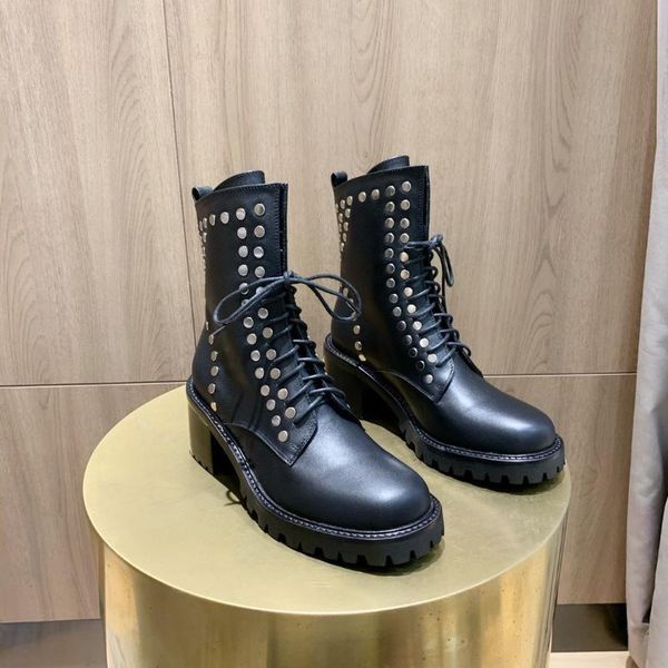 boots rivets ankle women mental decor real cow leather motrocycle ladies street style suqare heels 2021 winter design, Black
boots rivets ankle women mental decor real cow leather motrocycle ladies street style suqare heels 2021 winter design, Black