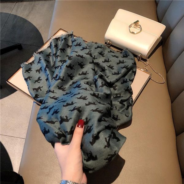 scarves black pony silk scarf girls spring and autumn versatile cotton linen long shawl air conditioning towel winter thin, Blue;gray
scarves black pony silk scarf girls spring and autumn versatile cotton linen long shawl air conditioning towel winter thin, Blue;gray
