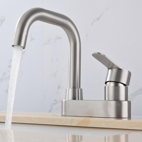 bathroom sink faucets 304 stainless steel old-fashioned bench and cold double washbasin faucet
bathroom sink faucets 304 stainless steel old-fashioned bench and cold double washbasin faucet