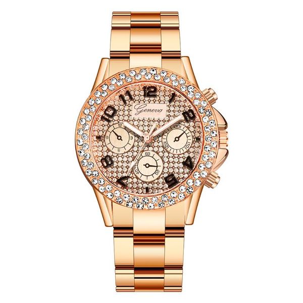 wristwatches luxury women rose gold rhinestone watch fashion stainless steel quartz clock crystal ladies diamond, Slivery;brown
wristwatches luxury women rose gold rhinestone watch fashion stainless steel quartz clock crystal ladies diamond, Slivery;brown