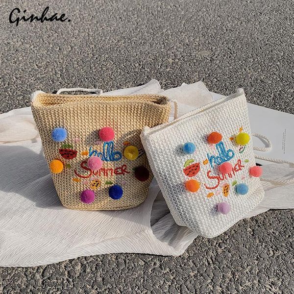 cross body cute hair ball embroidery handbag woven straw beach bag for women summer fashion rattan shoulder classic elegant bucket
cross body cute hair ball embroidery handbag woven straw beach bag for women summer fashion rattan shoulder classic elegant bucket