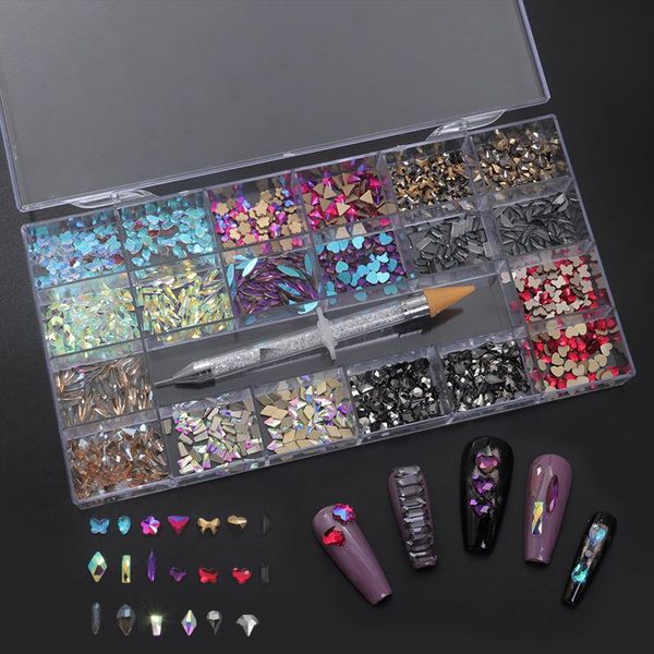 1000pcs/box mixed color glass crystal diamond in grids 21 shape and ss4-ss20 flatback nail art rhinestone set with 1 pick up pen decorations, Silver;gold
1000pcs/box mixed color glass crystal diamond in grids 21 shape and ss4-ss20 flatback nail art rhinestone set with 1 pick up pen decorations, Silver;gold