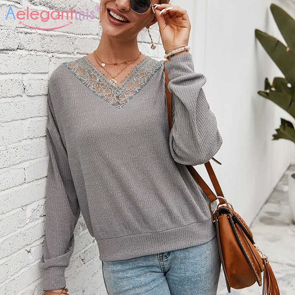 aelegantmis fashion lace women knitted pullover sweater casual v-neck long sleeve female spring autumn oversize jumper 210607, White;black
aelegantmis fashion lace women knitted pullover sweater casual v-neck long sleeve female spring autumn oversize jumper 210607, White;black