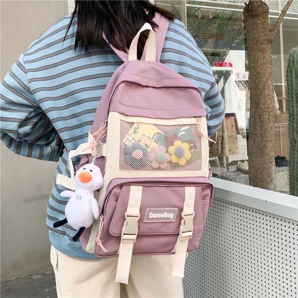 fashion kawaii women backpack waterproof nylon femal rucksack cute student bookbag for girls school bag travel
fashion kawaii women backpack waterproof nylon femal rucksack cute student bookbag for girls school bag travel
