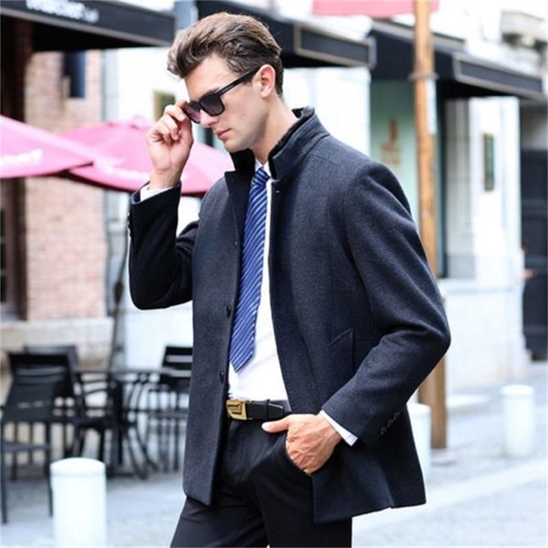 men's wool & blends highqualitywoolen overcoat brand clothing winter jakets for men windbreaker jacket thickened woolen coat removable, Black
men's wool & blends highqualitywoolen overcoat brand clothing winter jakets for men windbreaker jacket thickened woolen coat removable, Black