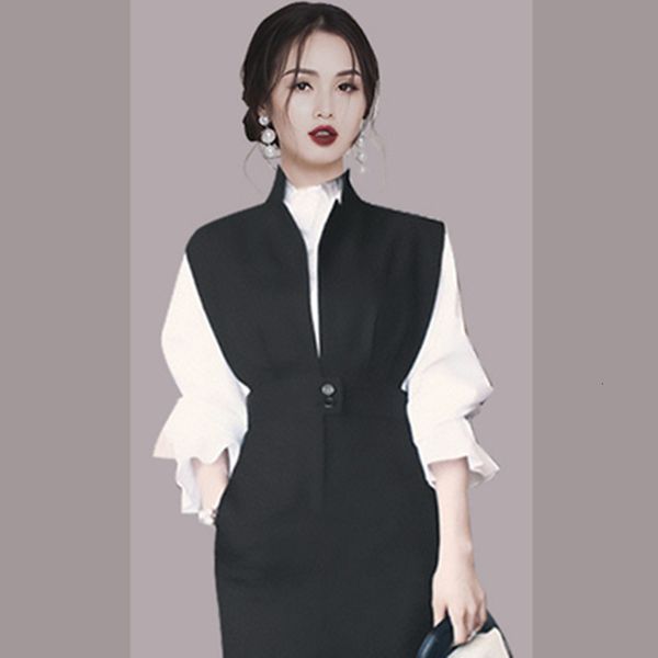 two piece dress zawfl - women's autumn suit, camp long sleeve shirt with ruffle, high waist tight fitting, office midi , 2-piece suit, White
two piece dress zawfl - women's autumn suit, camp long sleeve shirt with ruffle, high waist tight fitting, office midi , 2-piece suit, White